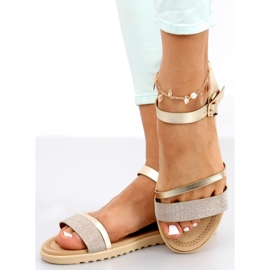 Tenda Gold damsandaler gyllene 2