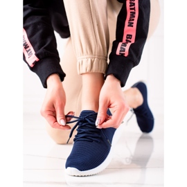 TRENDI Lätta sportskor marinblå blå 1