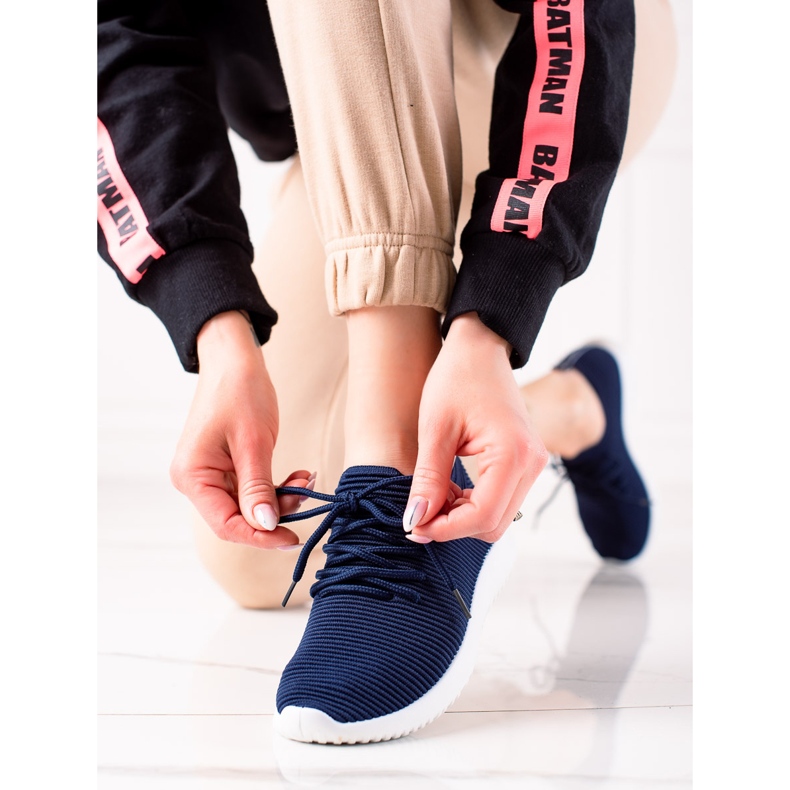 TRENDI Lätta sportskor marinblå blå 1