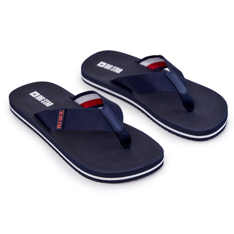 Herrflipflops Big Star JJ174518 Marinblå 1