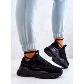 Sneakers dam Sportskor Big Star JJ274578 Svart 2