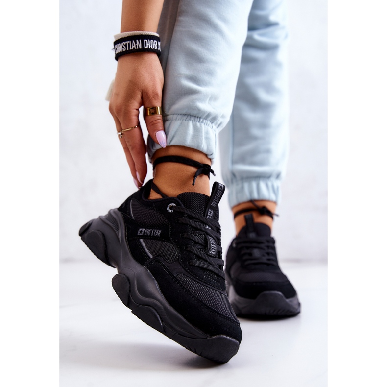 Sneakers dam Sportskor Big Star JJ274578 Svart 1