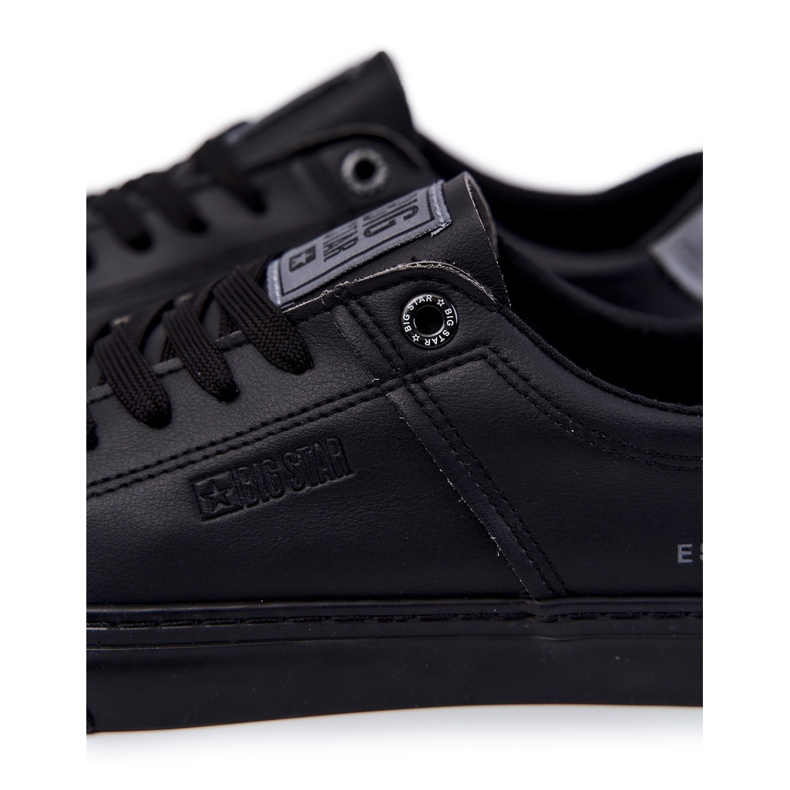 Läder Sneakers för män Big Star JJ174108 Svart 1