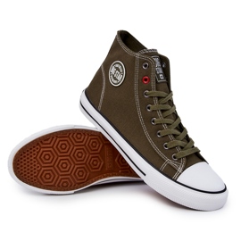 Höga sneakers för män Big Star JJ174387 Khaki kaki 1