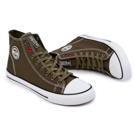 Höga sneakers för män Big Star JJ174387 Khaki kaki 2
