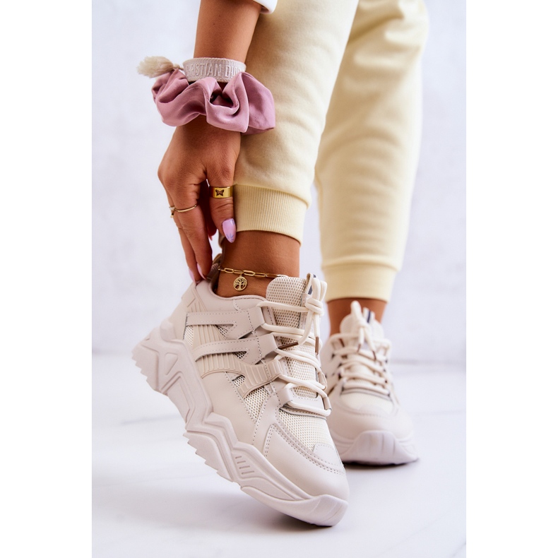 Damsportskor Sneakers Beige Daren 1