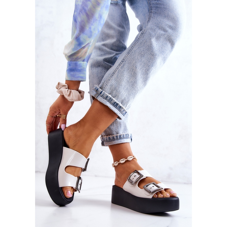 Doftande ZAXY HH285181 Vit-Svarta gummitofflor 2