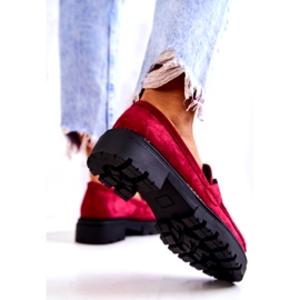 PL5 Loafers i mocka med La.Fi-dekoration Fuchsia Laurene röd rosa blå 1