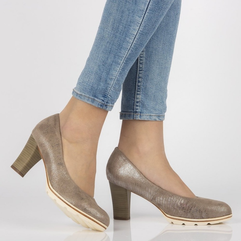 Filippo DP172 / 18 Br bruna pumpar beige 2