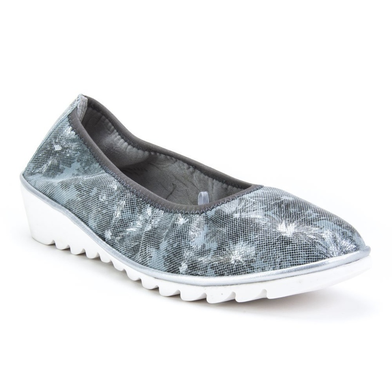 Läderskor Filippo DP046 / 18 Gr Fl grå blå 1