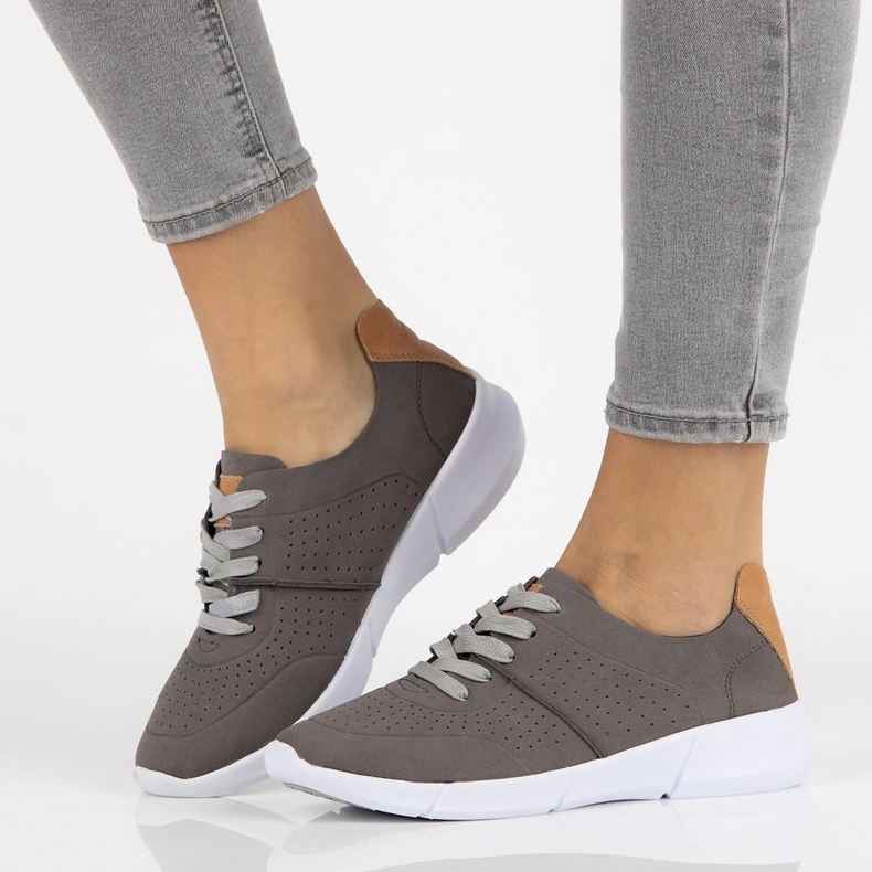 Filippo DP067 / 18 Gr grå skor 2