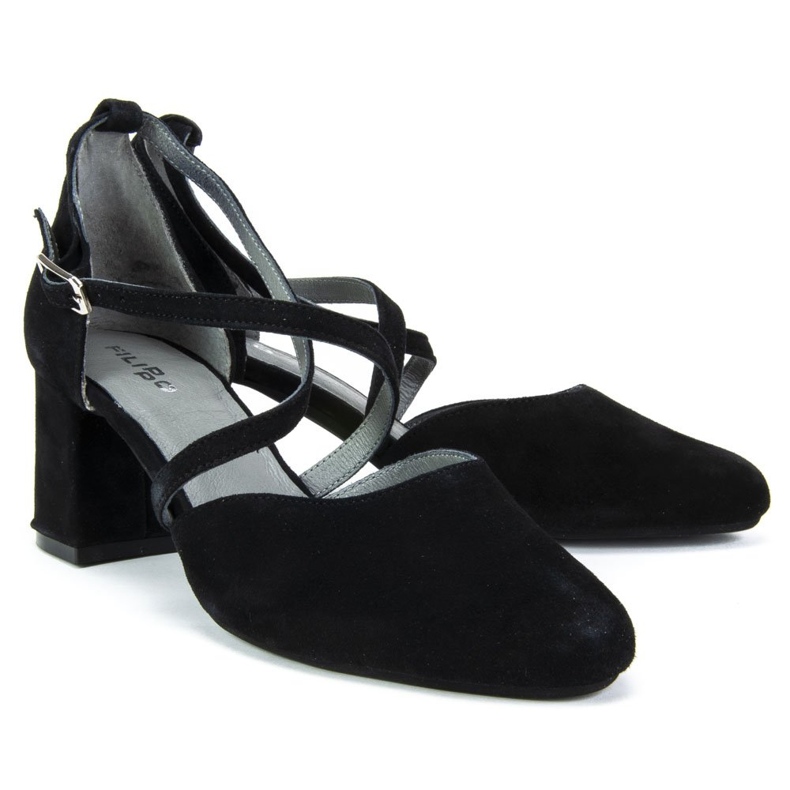 Filippo 04070-01 / 22-1 Black Pumps svart 2