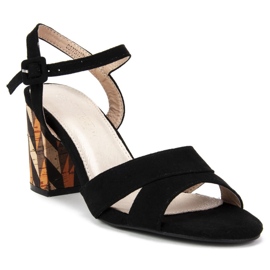 Filippo DS775 / 19 Bk Svarta sandaler 1