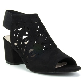 Filippo DS771 / 19 Bk Svarta sandaler 1