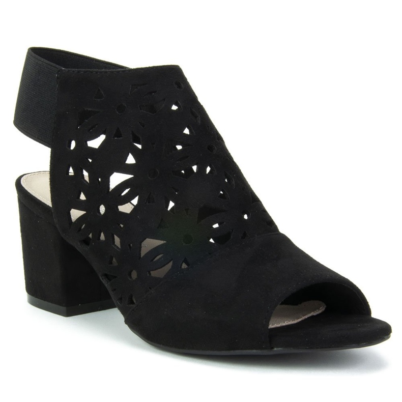 Filippo DS771 / 19 Bk Svarta sandaler 1