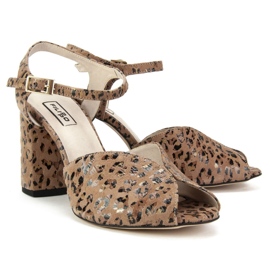 Filippo 1449 Panterka sandaler beige 2