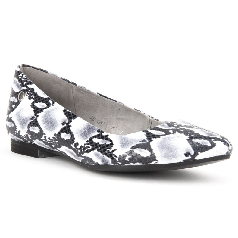 Filippo skor 00873-62 / 00-5 Snake Black and White vit grå 1