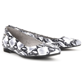 Filippo skor 00873-62 / 00-5 Snake Black and White vit grå 2