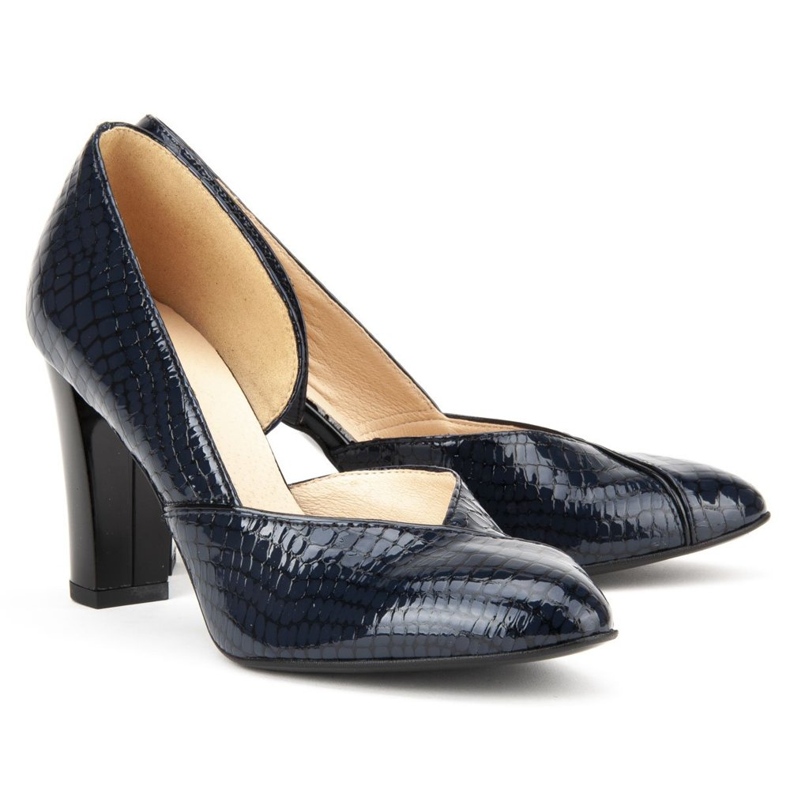 Skyttlar Filippo F280 Granat Crocodile marinblå 2