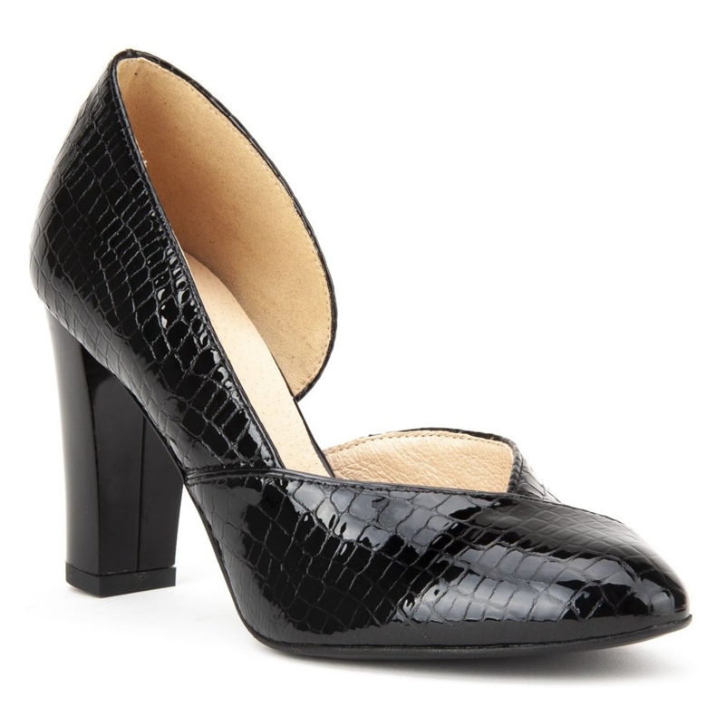 Filippo F280 Black Crocodile Pumps svart 1