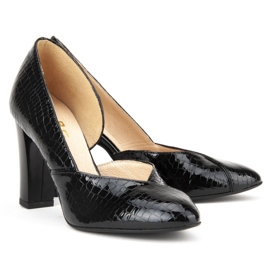 Filippo F280 Black Crocodile Pumps svart 2
