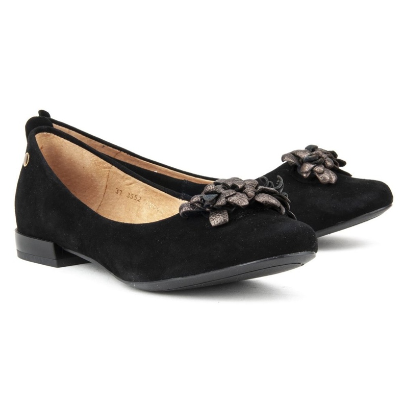 Filippo 03552-62 / 00-5 ballerinas Black plus Copper svart 2