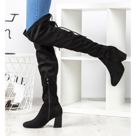 Filippo DKZ1029 / 19 Bk Svarta stövlar silver- grå 2