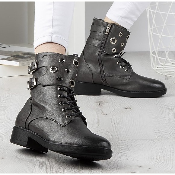 Filippo DBT1015 / 19 Gr Grå stövlar 2