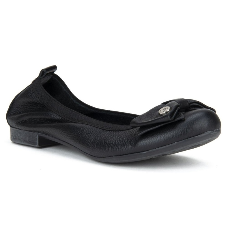 Filippo 477 Black Grain ballerinor svart 1