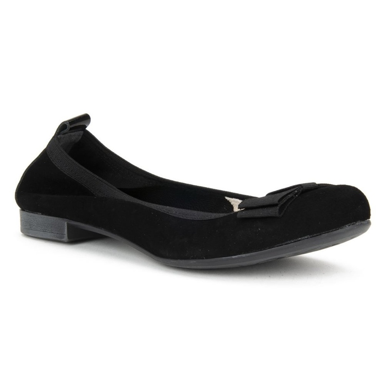 Filippo 480 svart mocka ballerinas 1