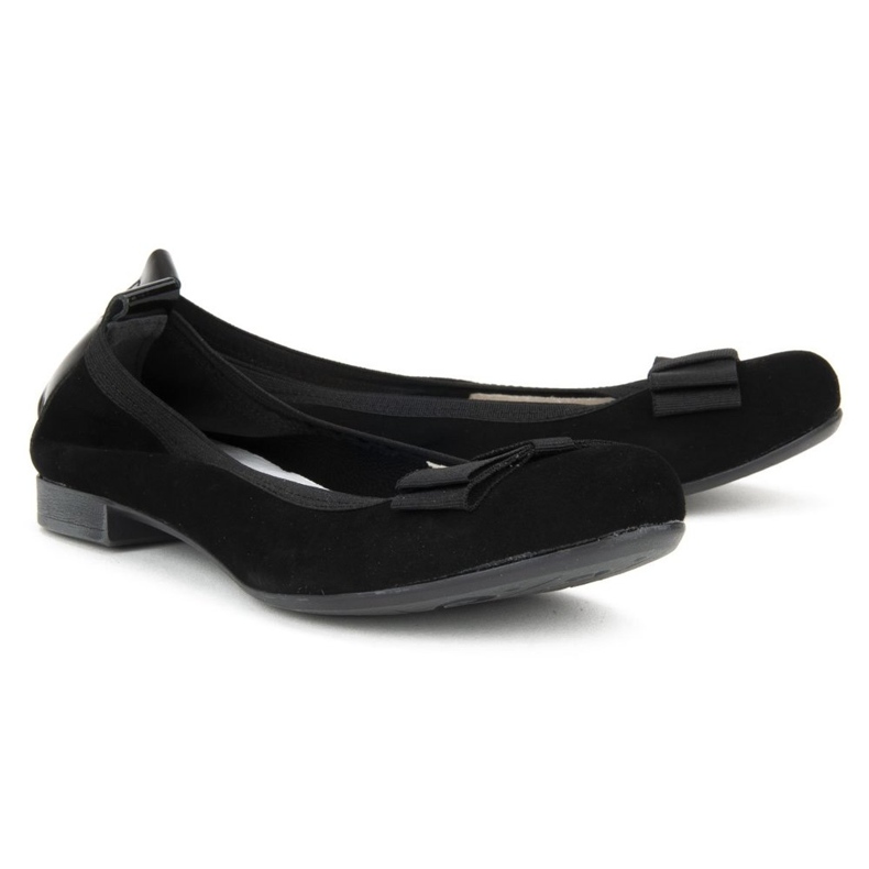 Filippo 480 svart mocka ballerinas 2