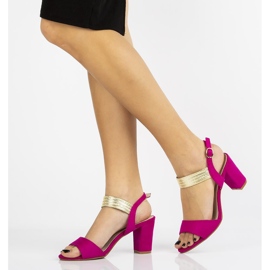 Högklackade sandaler Filippo DS817 / 20 Fh rosa 1