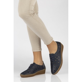 Läderskor Filippo DP1230 / 20 Nv marinblå 1