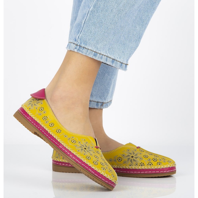 Läderskor Filippo DP1224 / 20 Yl Gul 1