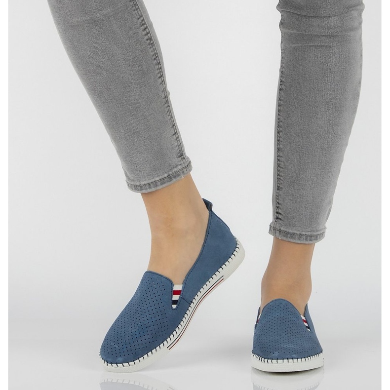 Läderskor FILIPPO DP1272 / 20 Bl blå 1