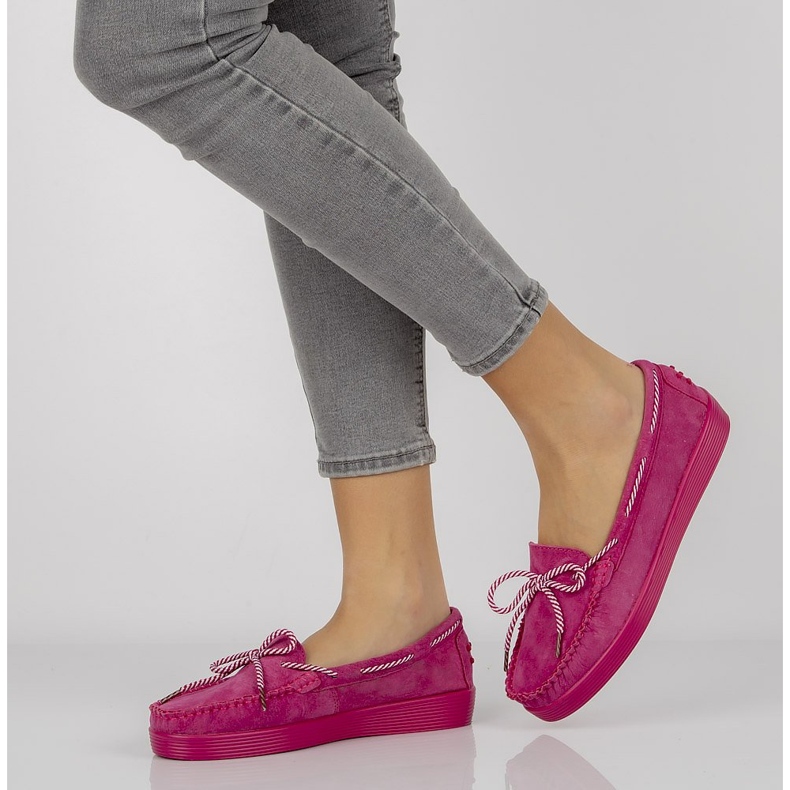 Läderskor Filippo DP1200 / 20 Fh rosa violett 1