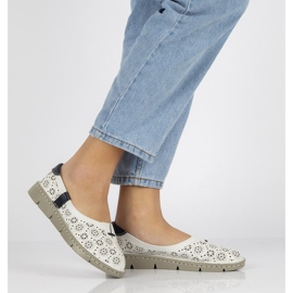 Läderskor Filippo DP1339 / 20 Wh vit 1