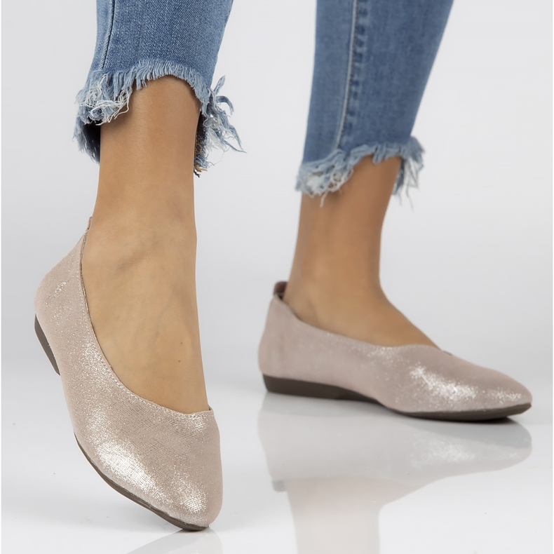 Läderballerinor Filippo DP1337 / 20 Pi rosa 1