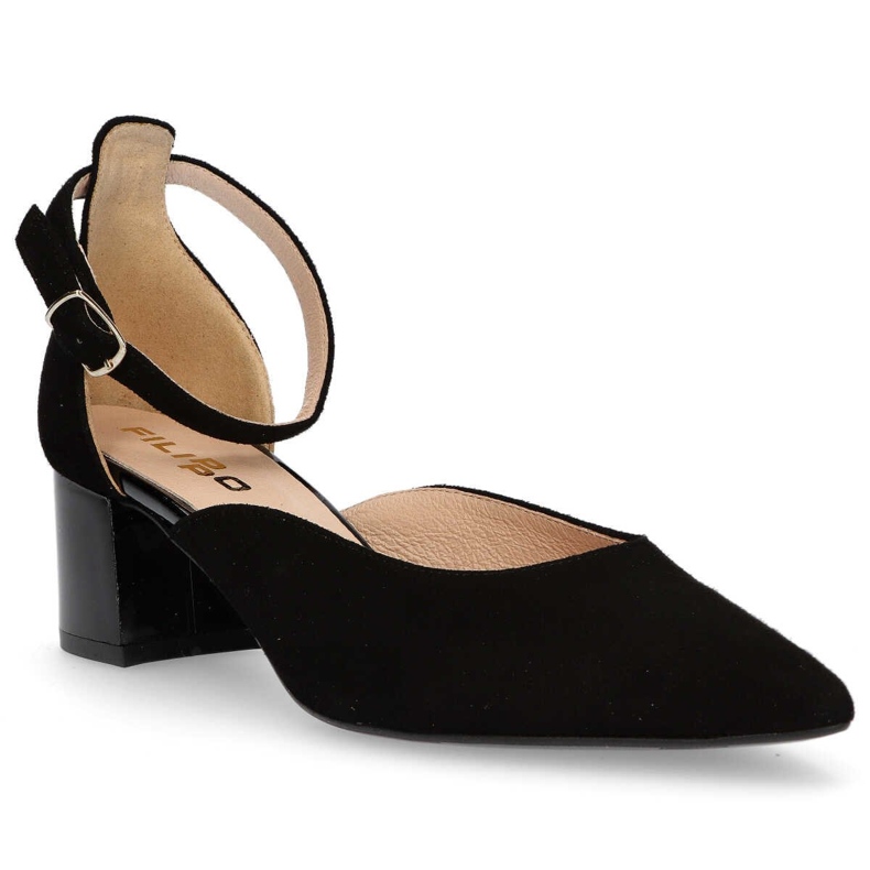 Filippo F272 Pumps i svart mocka 1