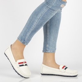 Läder loafers Filippo DP1406 / 20 Wh vit 2