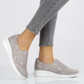 Läderskor Filippo DP1325 / 20 Gr grå 1