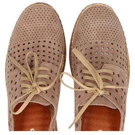 Skor Filippo 20071 Velour Taupe brun 1