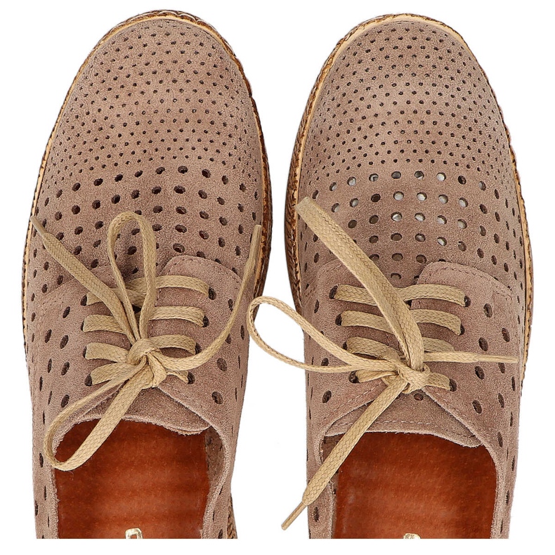 Skor Filippo 20071 Velour Taupe brun 1