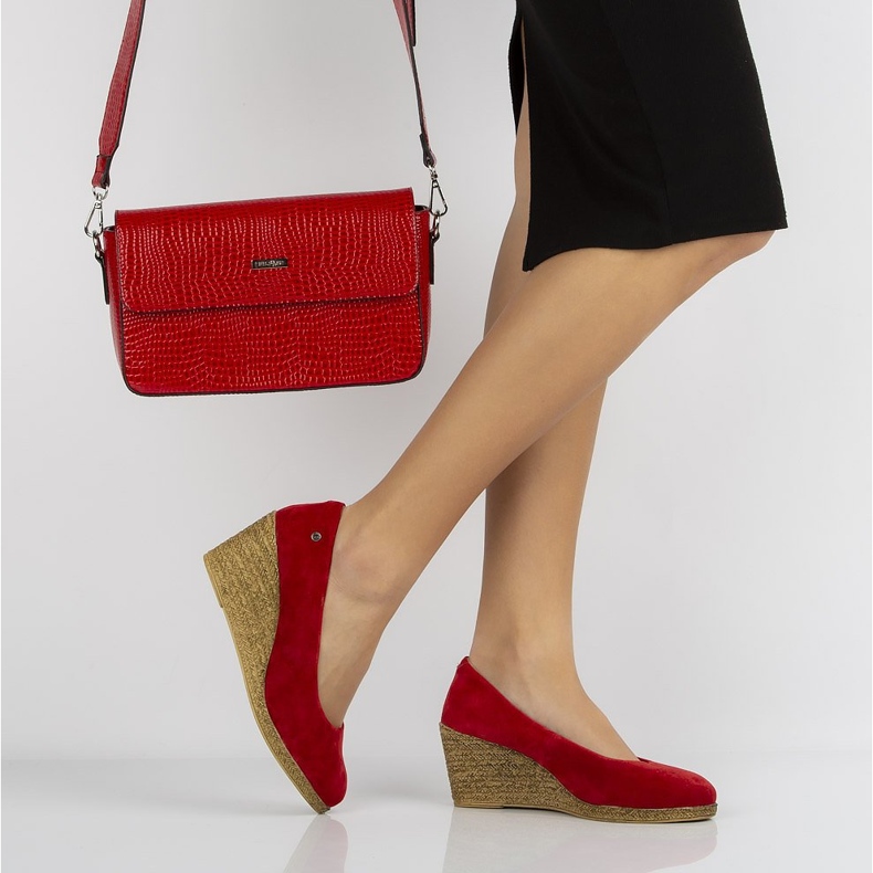 Röda Filippo DP1328 / 20 Rd läderskor gul 1