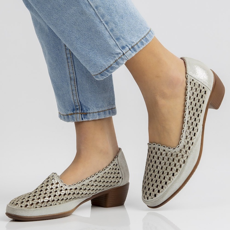 Läderskor Filippo DP748 / 20 Si silver 2