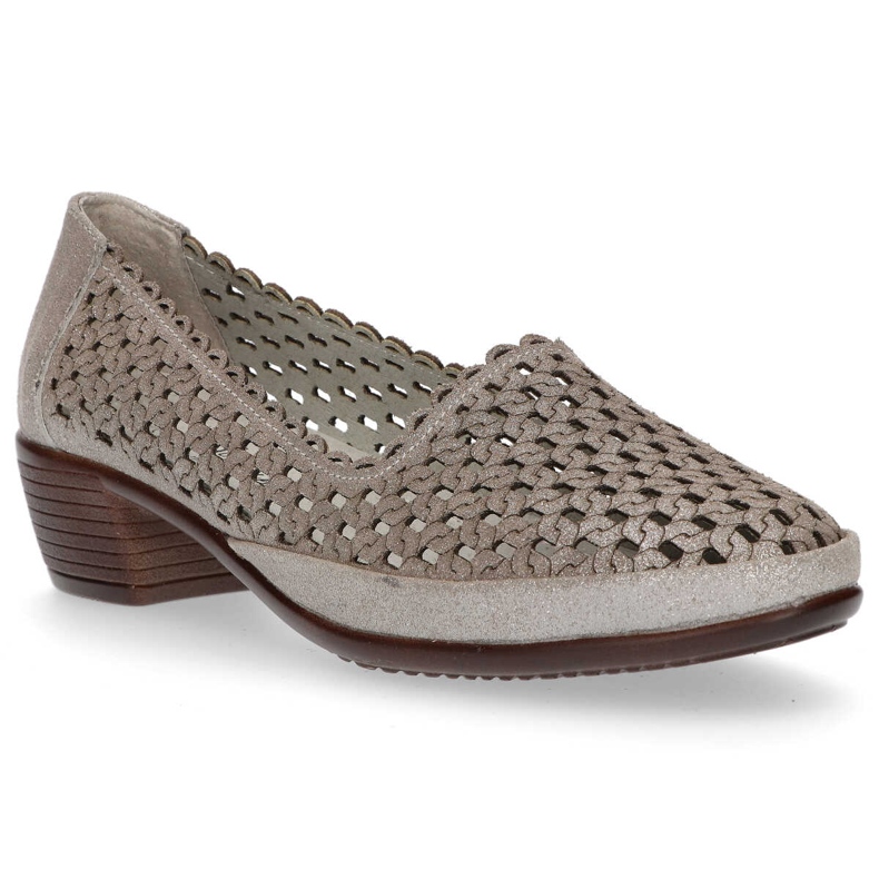 Läderskor Filippo DP748 / 20 Gr grå 1