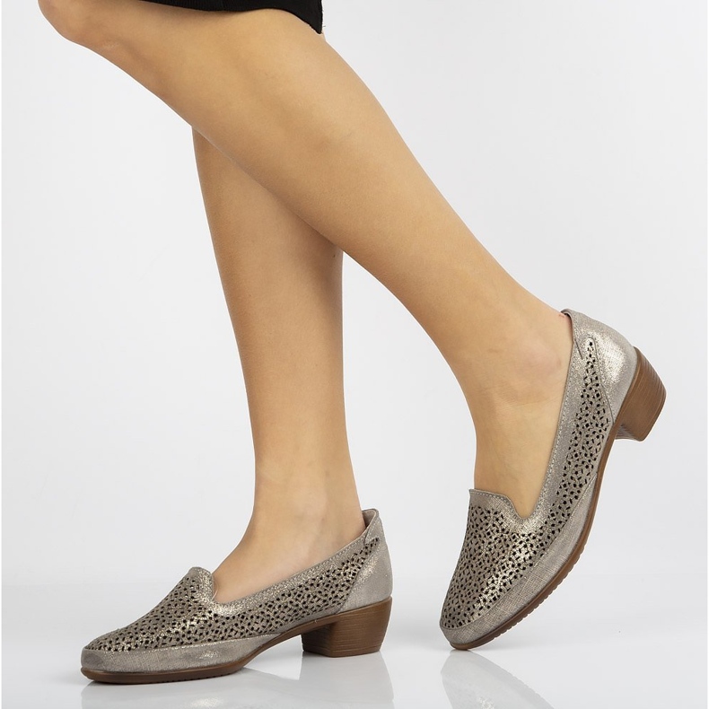 Läderskor Filippo DP1405 / 20 Gr grå 1