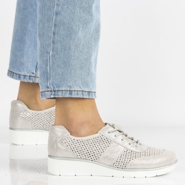 Läderskor Filippo DP028 / 20 Si silver silver- grå 2