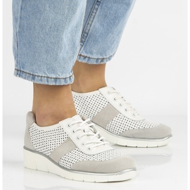 Läderskor Filippo DP028 / 20 Wh vit 2