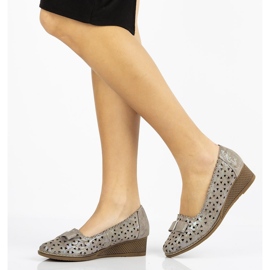 Läderskor Filippo DP752 / 20 Gr grå 1